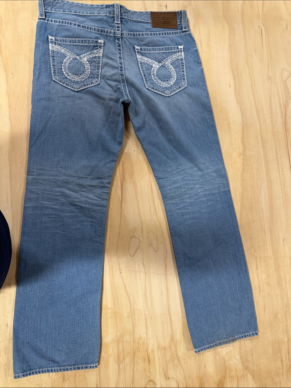 Big Star Men's Relaxed Jeans in Light Blue